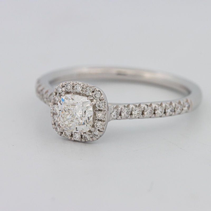 0.50 CT Cushion Cut Halo Solitaire - ZIZOV DIAMONDS