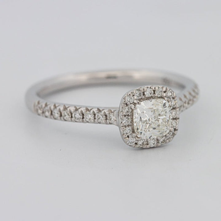 0.50 CT Cushion Cut Halo Solitaire - ZIZOV DIAMONDS