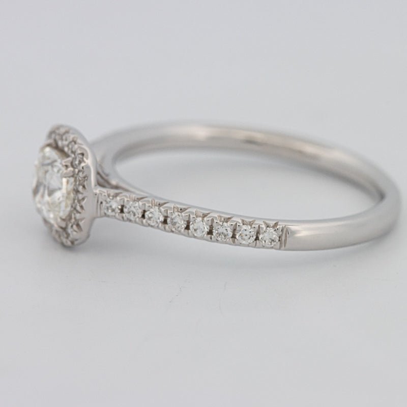 0.50 CT Cushion Cut Halo Solitaire - ZIZOV DIAMONDS
