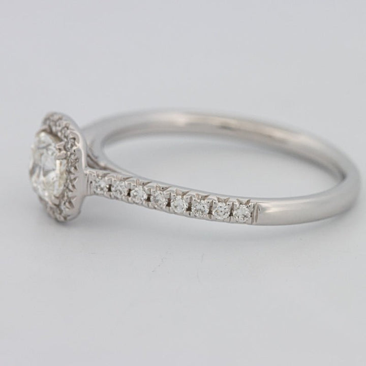 0.50 CT Cushion Cut Halo Solitaire - ZIZOV DIAMONDS