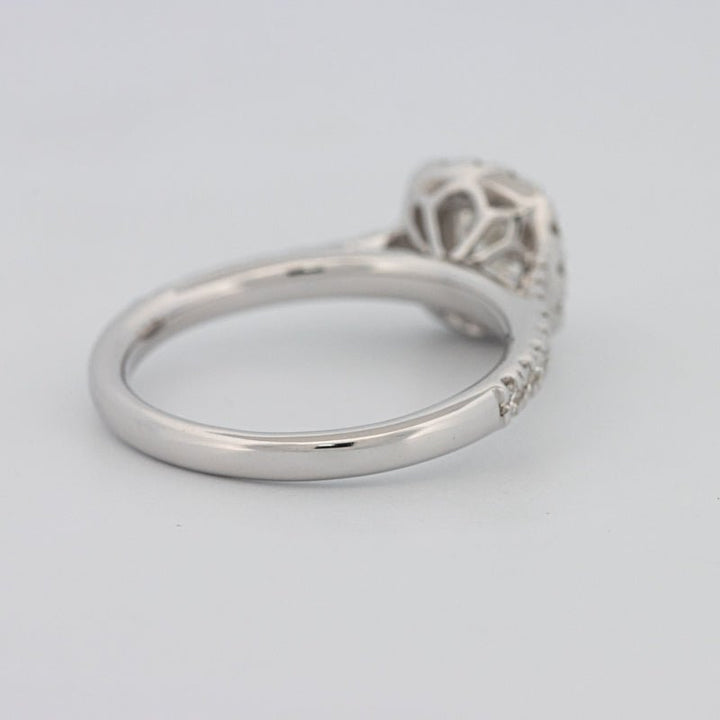 0.50 CT Cushion Cut Halo Solitaire - ZIZOV DIAMONDS