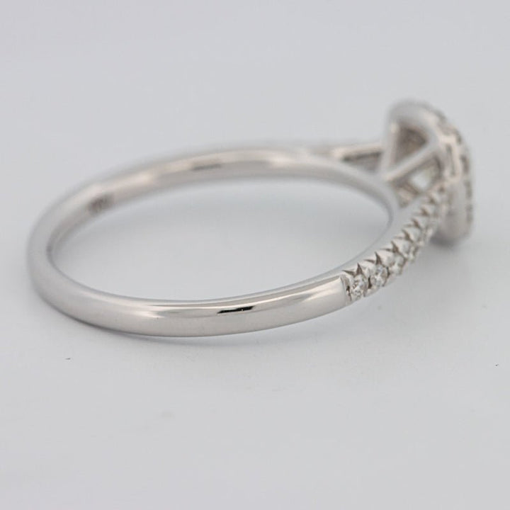 0.50 CT Cushion Cut Halo Solitaire - ZIZOV DIAMONDS