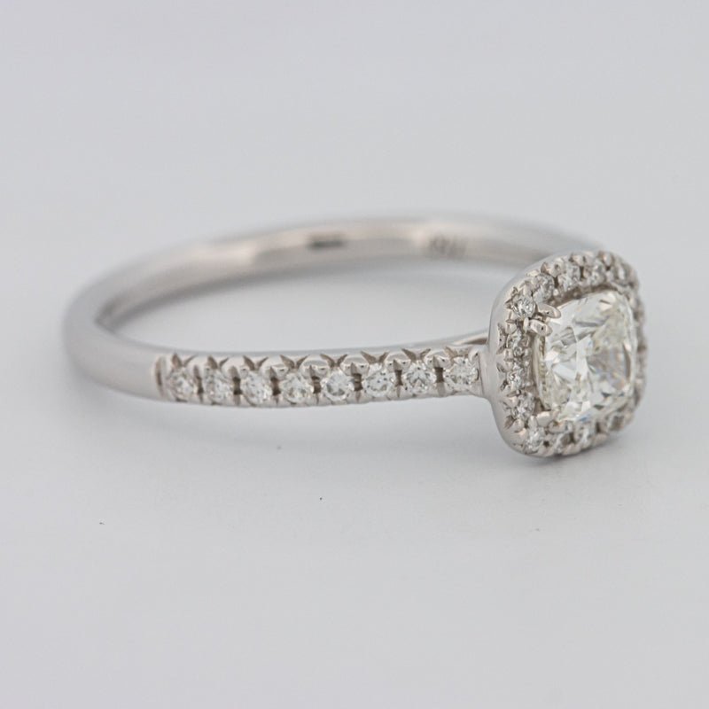 0.50 CT Cushion Cut Halo Solitaire - ZIZOV DIAMONDS
