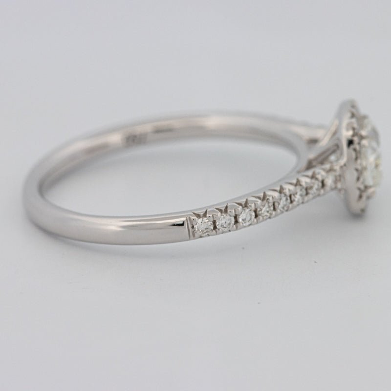 0.50 CT Cushion Cut Halo Solitaire - ZIZOV DIAMONDS