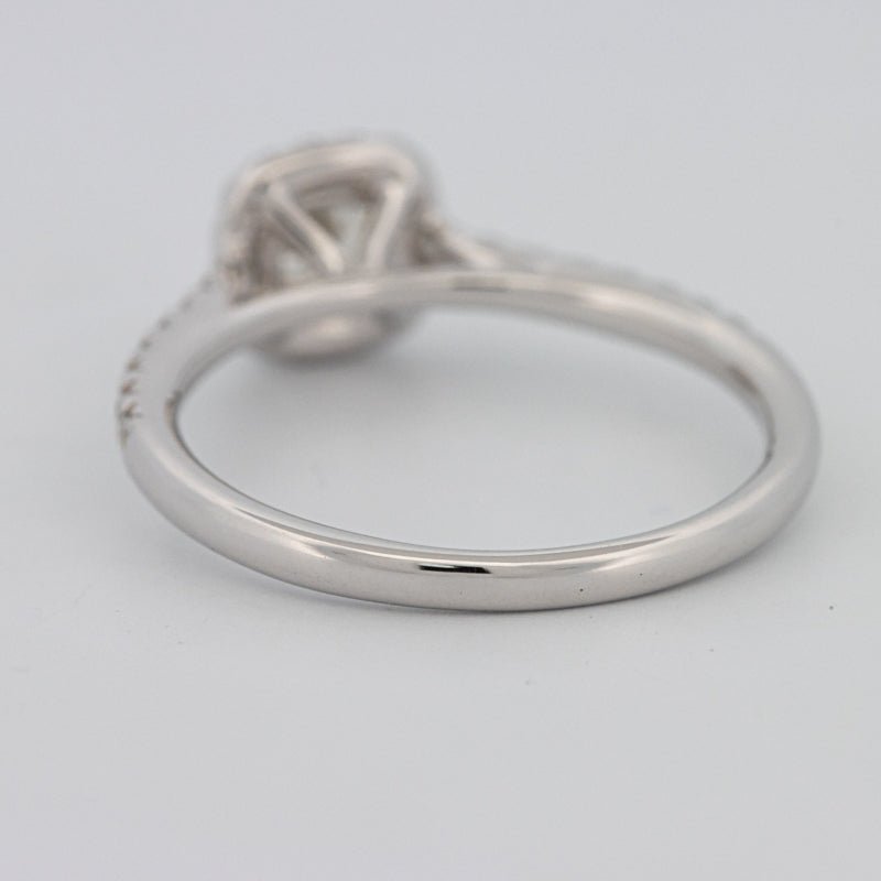 0.50 CT Cushion Cut Halo Solitaire - ZIZOV DIAMONDS