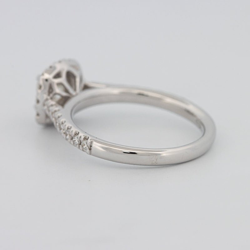 0.50 CT Cushion Cut Halo Solitaire - ZIZOV DIAMONDS