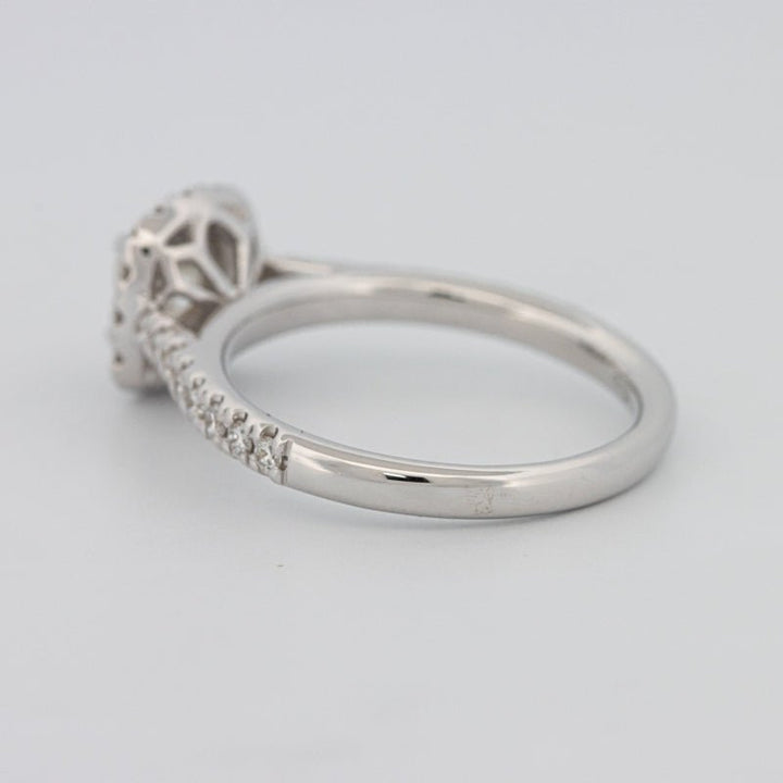 0.50 CT Cushion Cut Halo Solitaire - ZIZOV DIAMONDS