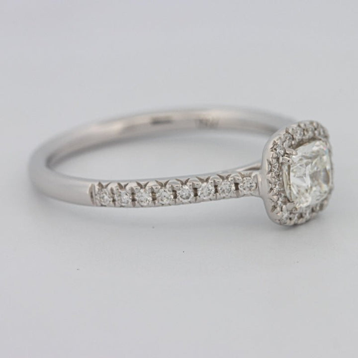 0.50 CT Cushion Cut Halo Solitaire - ZIZOV DIAMONDS