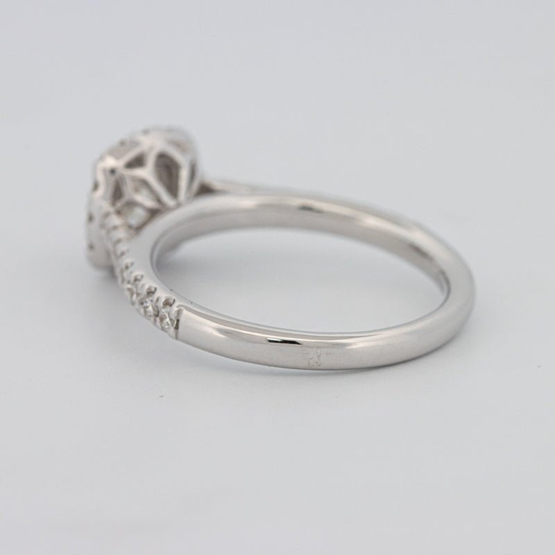 0.50 CT Cushion Cut Halo Solitaire - ZIZOV DIAMONDS