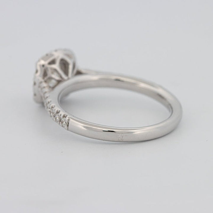 0.50 CT Cushion Cut Halo Solitaire - ZIZOV DIAMONDS