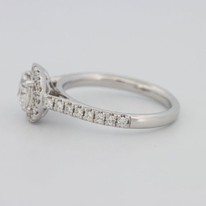 0.50 CT Cushion Cut Halo Solitaire - ZIZOV DIAMONDS