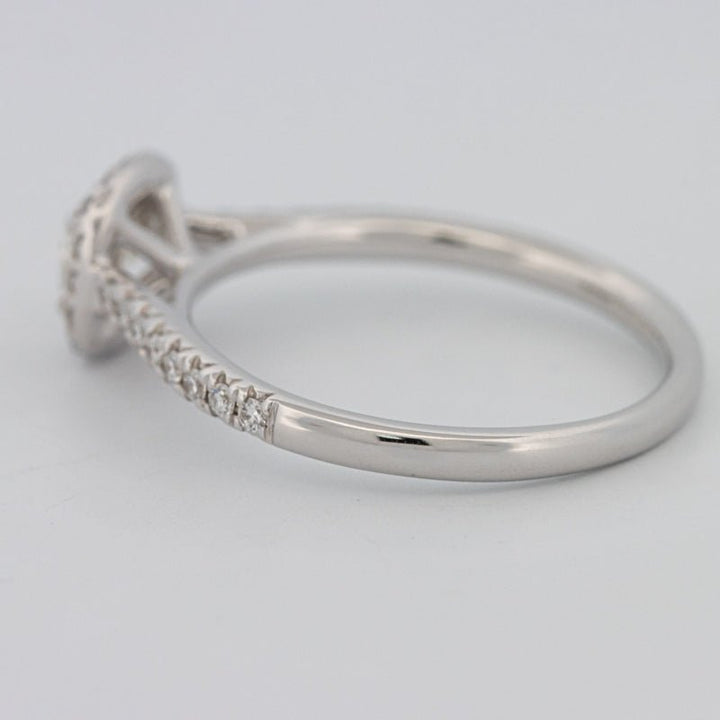 0.50 CT Cushion Cut Halo Solitaire - ZIZOV DIAMONDS