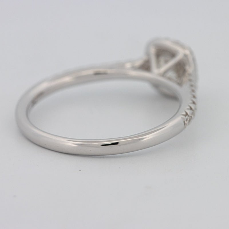 0.50 CT Cushion Cut Halo Solitaire - ZIZOV DIAMONDS