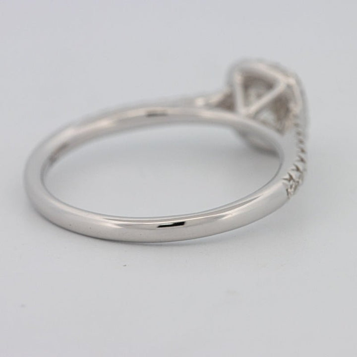 0.50 CT Cushion Cut Halo Solitaire - ZIZOV DIAMONDS