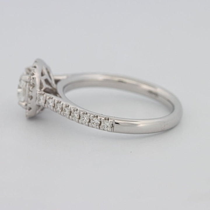 0.50 CT Cushion Cut Halo Solitaire - ZIZOV DIAMONDS