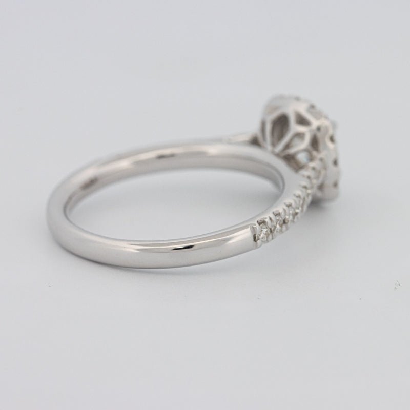 0.50 CT Cushion Cut Halo Solitaire - ZIZOV DIAMONDS