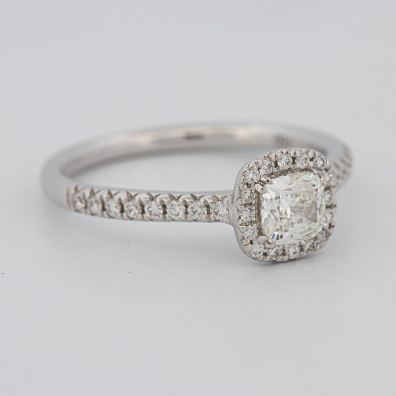 0.50 CT Cushion Cut Halo Solitaire - ZIZOV DIAMONDS