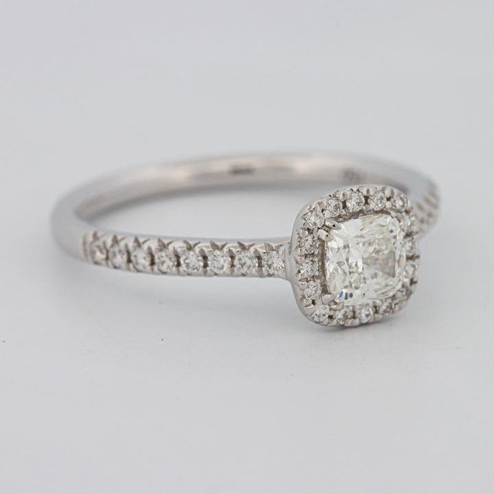 0.50 CT Cushion Cut Halo Solitaire - ZIZOV DIAMONDS