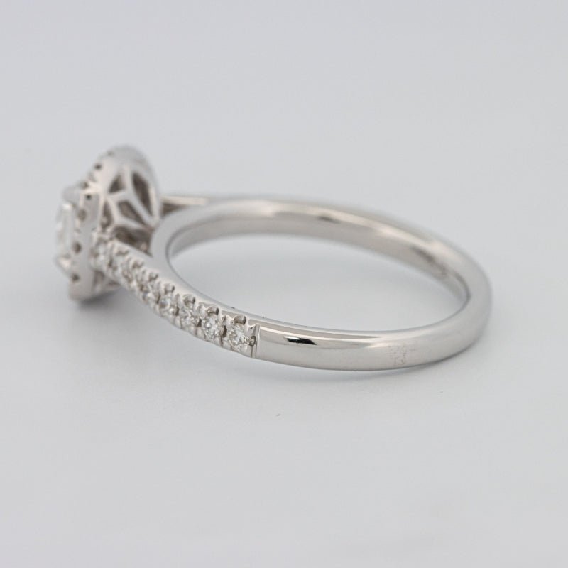 0.50 CT Cushion Cut Halo Solitaire - ZIZOV DIAMONDS