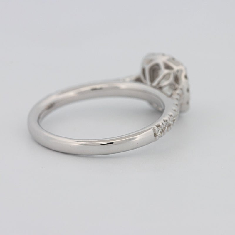 0.50 CT Cushion Cut Halo Solitaire - ZIZOV DIAMONDS