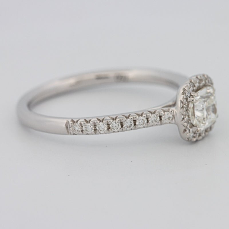 0.50 CT Cushion Cut Halo Solitaire - ZIZOV DIAMONDS