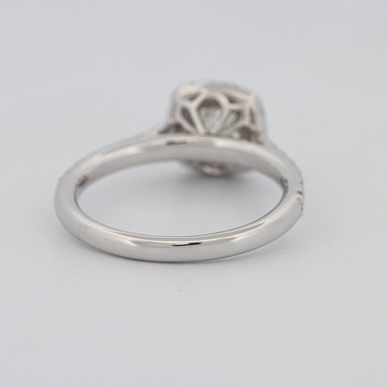 0.50 CT Cushion Cut Halo Solitaire - ZIZOV DIAMONDS