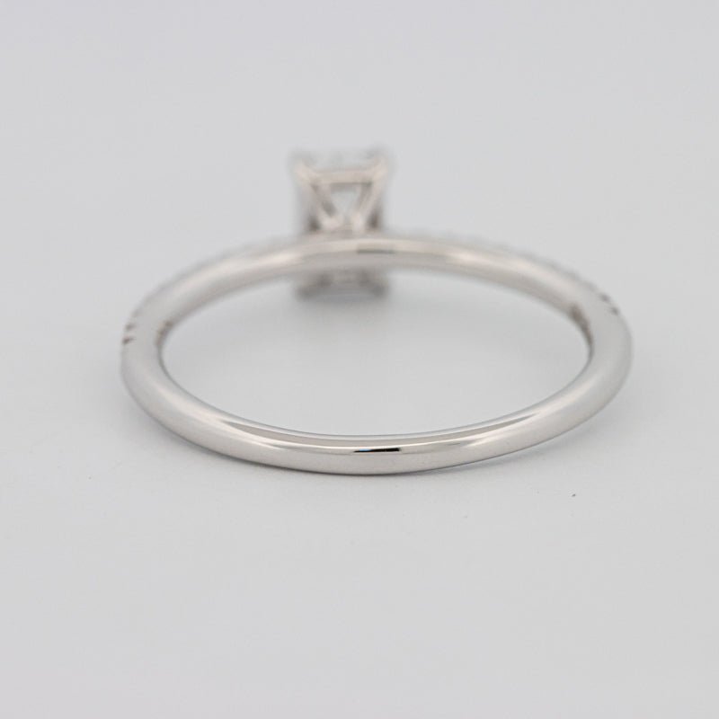 0.50 CT Emerald Solitaire Pavé Ring - ZIZOV DIAMONDS