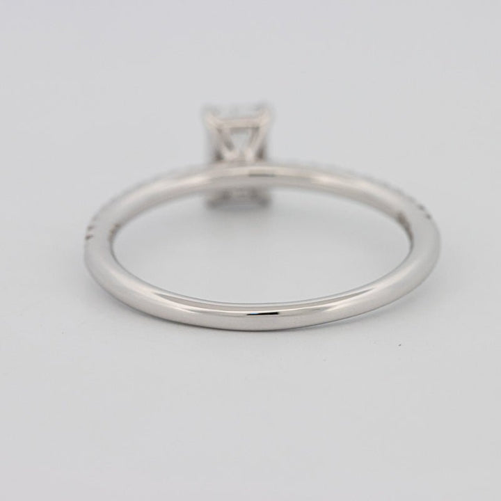 0.50 CT Emerald Solitaire Pavé Ring - ZIZOV DIAMONDS