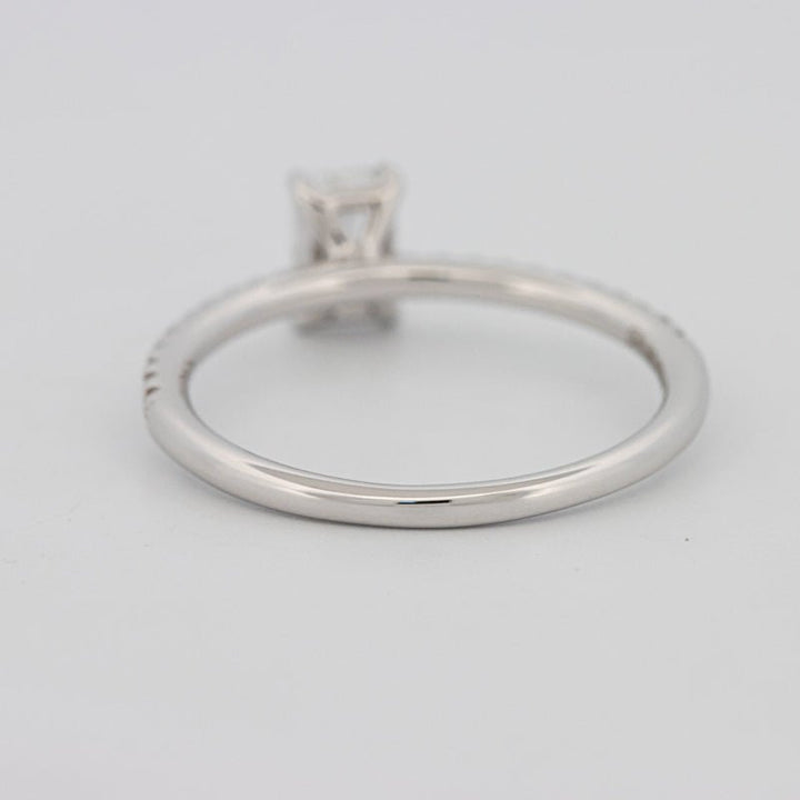 0.50 CT Emerald Solitaire Pavé Ring - ZIZOV DIAMONDS