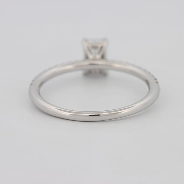 0.50 CT Emerald Solitaire Pavé Ring - ZIZOV DIAMONDS