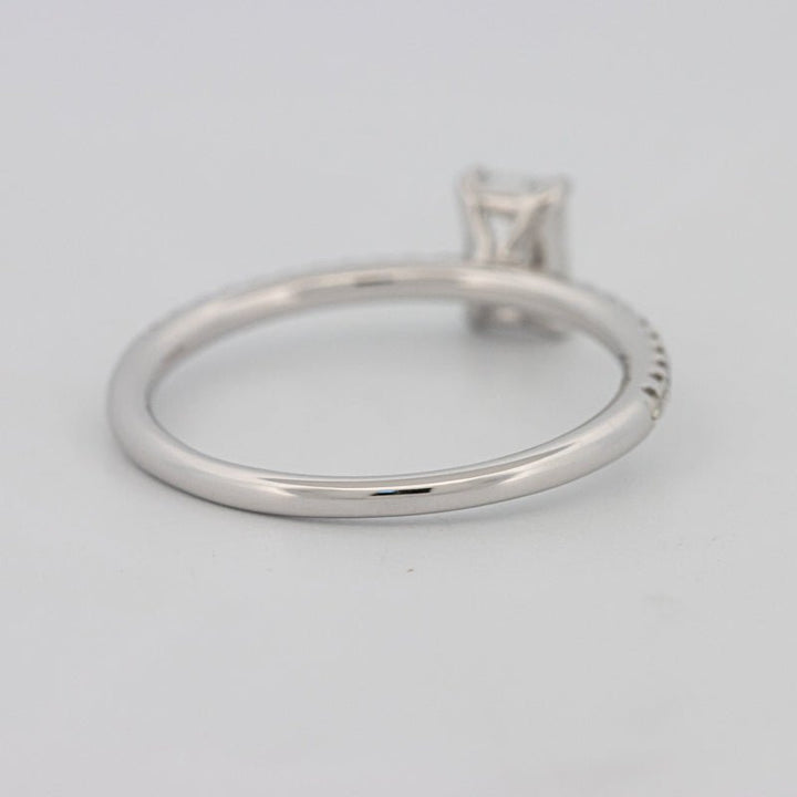 0.50 CT Emerald Solitaire Pavé Ring - ZIZOV DIAMONDS