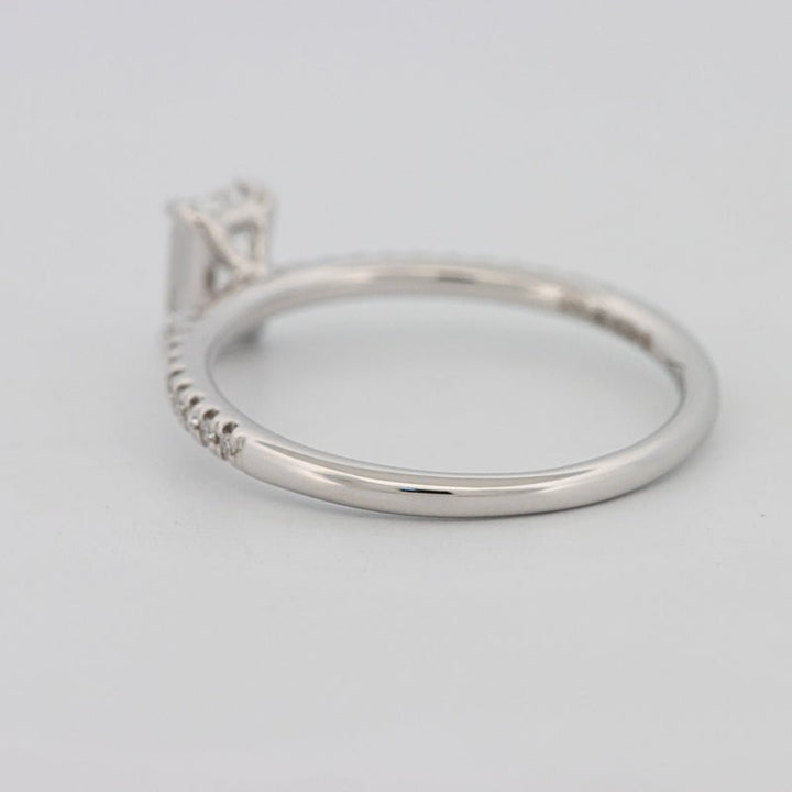 0.50 CT Emerald Solitaire Pavé Ring - ZIZOV DIAMONDS