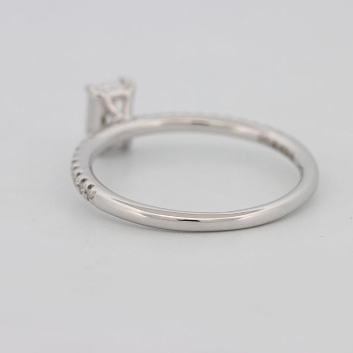 0.50 CT Emerald Solitaire Pavé Ring - ZIZOV DIAMONDS