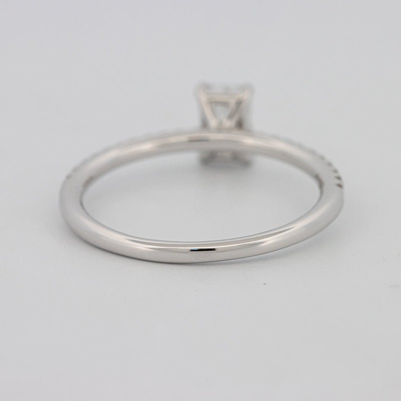 0.50 CT Emerald Solitaire Pavé Ring - ZIZOV DIAMONDS