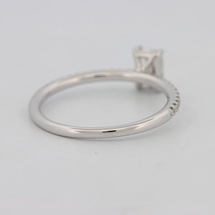 0.50 CT Emerald Solitaire Pavé Ring - ZIZOV DIAMONDS