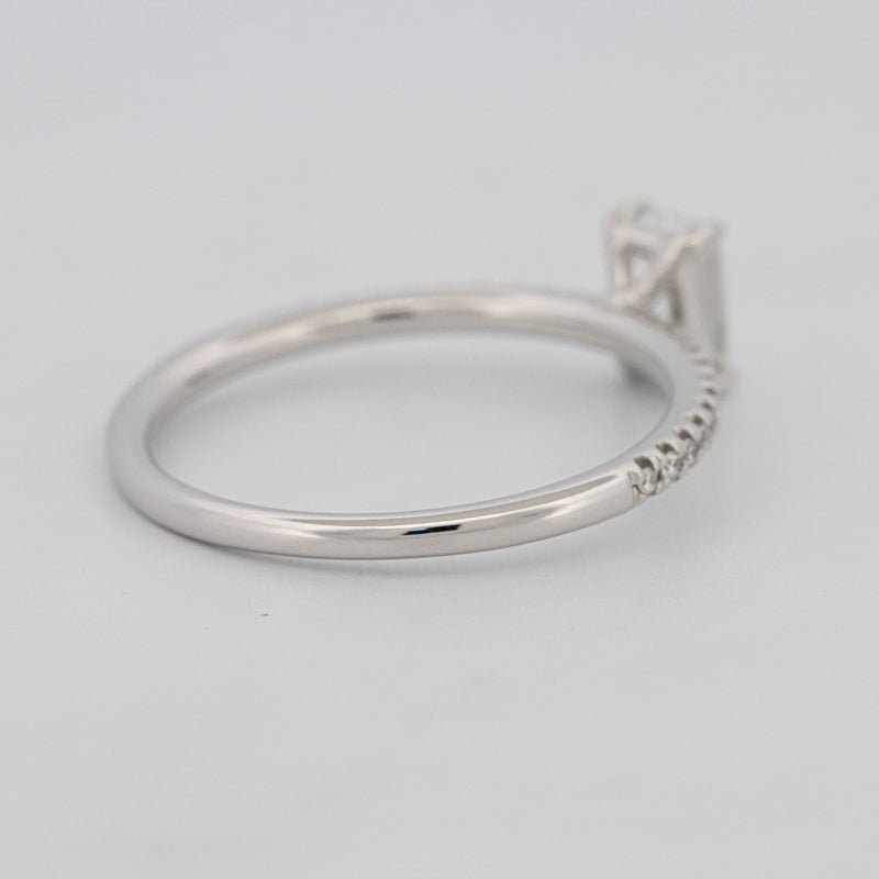 0.50 CT Emerald Solitaire Pavé Ring - ZIZOV DIAMONDS