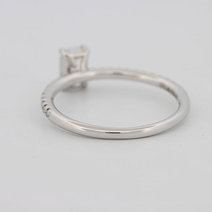 0.50 CT Emerald Solitaire Pavé Ring - ZIZOV DIAMONDS