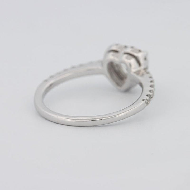 0.50 CT Heart - shaped Halo Diamond Ring - ZIZOV DIAMONDS