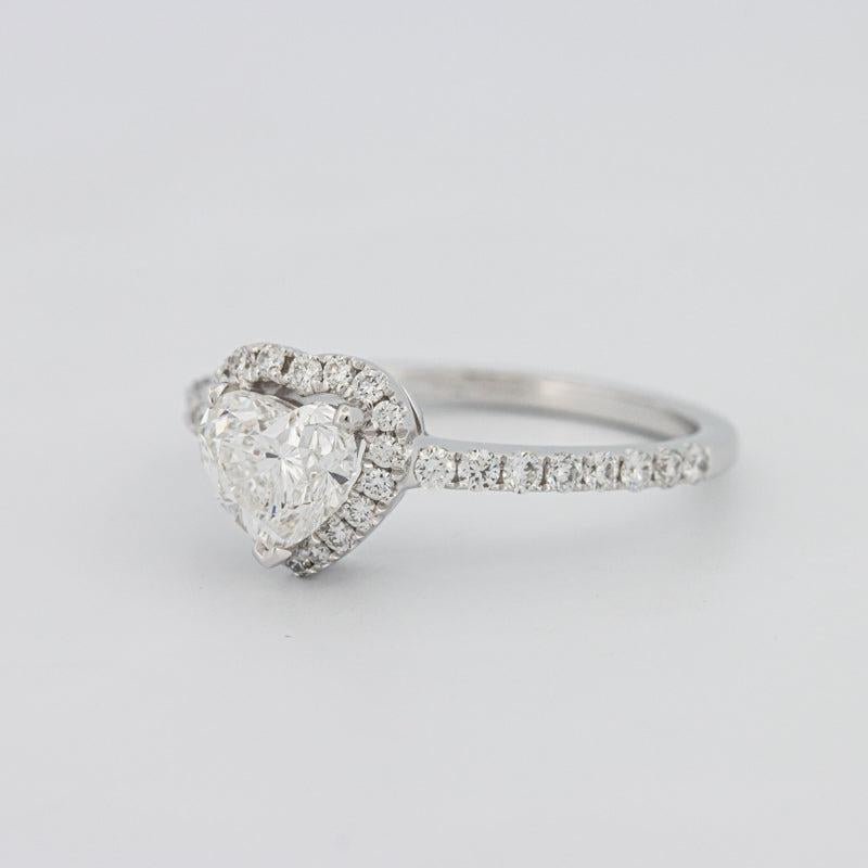 0.50 CT Heart - shaped Halo Diamond Ring - ZIZOV DIAMONDS