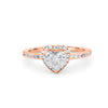 0.50 CT Heart - shaped Halo Diamond Ring - ZIZOV DIAMONDS