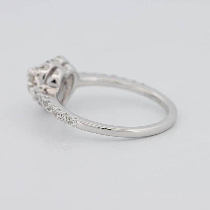 0.50 CT Heart - shaped Halo Diamond Ring - ZIZOV DIAMONDS