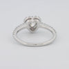 0.50 CT Heart - shaped Halo Diamond Ring - ZIZOV DIAMONDS