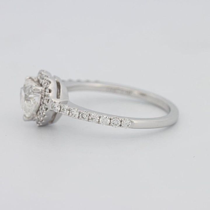 0.50 CT Heart - shaped Halo Diamond Ring - ZIZOV DIAMONDS