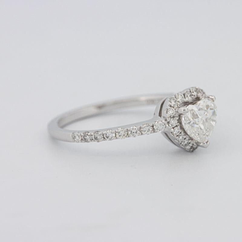 0.50 CT Heart - shaped Halo Diamond Ring - ZIZOV DIAMONDS