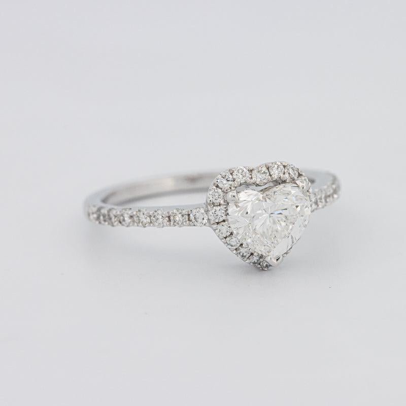 0.50 CT Heart - shaped Halo Diamond Ring - ZIZOV DIAMONDS