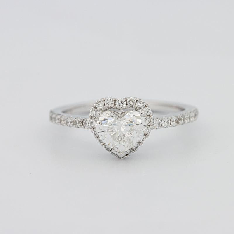 0.50 CT Heart - shaped Halo Diamond Ring - ZIZOV DIAMONDS