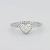 0.50 CT Heart - shaped Halo Diamond Ring - ZIZOV DIAMONDS