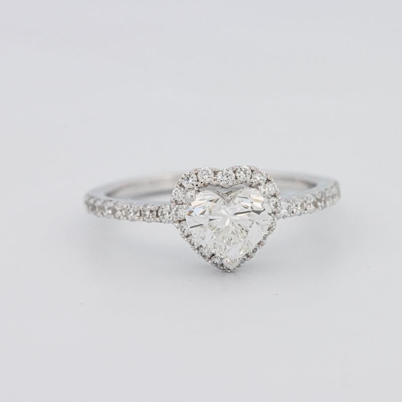 0.50 CT Heart - shaped Halo Diamond Ring - ZIZOV DIAMONDS