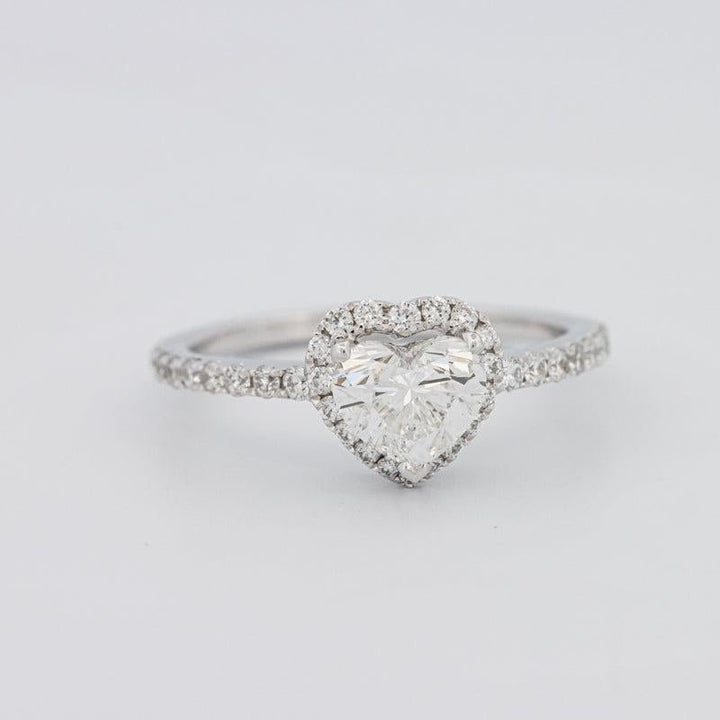 0.50 CT Heart - shaped Halo Diamond Ring - ZIZOV DIAMONDS