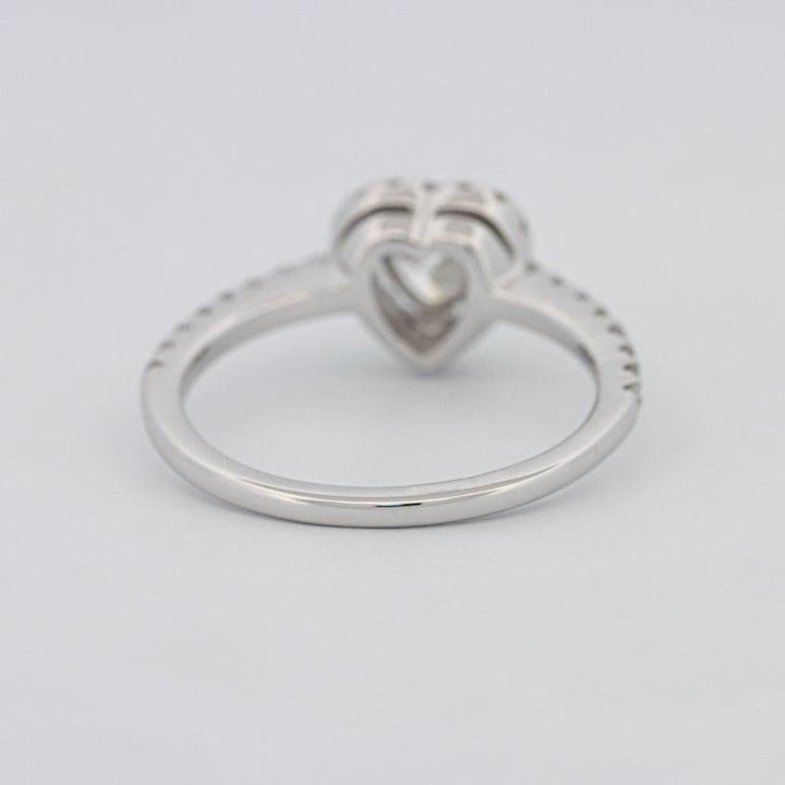 0.50 CT Heart - shaped Halo Diamond Ring - ZIZOV DIAMONDS